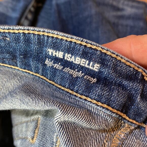 AG Adriana Goldschmied The Isabella High Rise Straight Leg Crop Jeans Size 26 - Picture 7 of 9